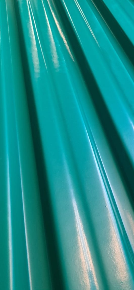 2.5mm Green Polyethylene Roof Sheet - Standard IBR Profile 737mm