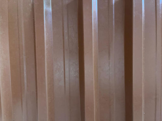 2.5mm Terracotta Polyethylene Roof Sheet - Standard IBR Profile 737mm