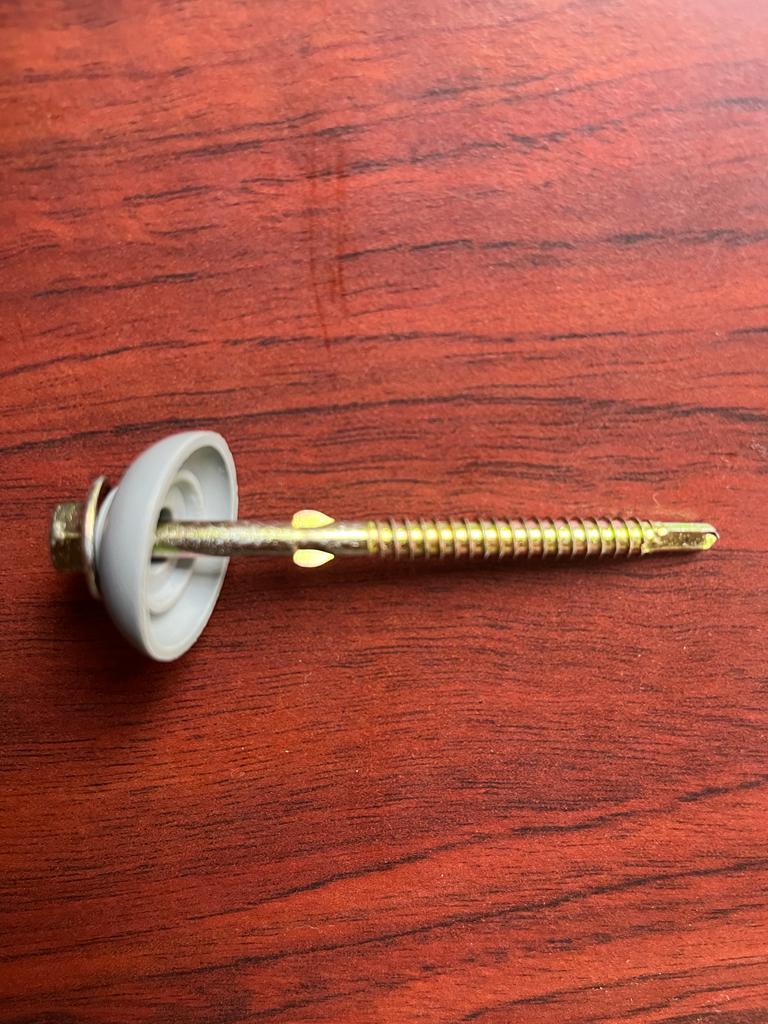 Self Drilling Hex Tek Screw including rubber washer